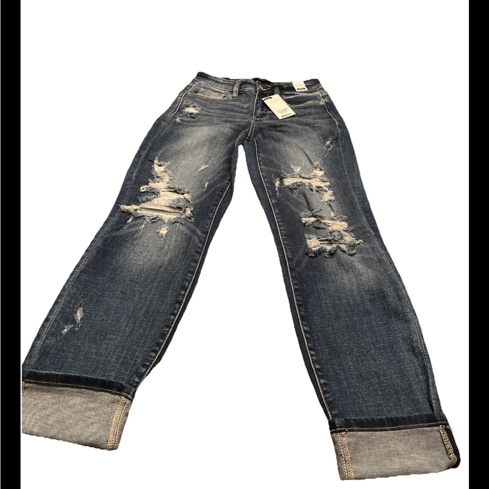 Womens Judy Blue Mid rise, button fly, flare jeans. Size 3/26 waist